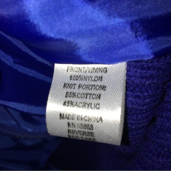 FOR CYNTHIA Quilted Sweater Jacket in Navy Size XL -- NWT -- GORGEOUS!!! - Picture 5 of 8